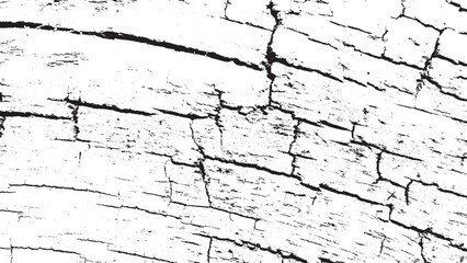 Black and White Abstract Cracked Distressed Grunge Texture