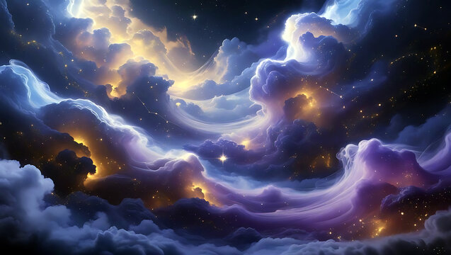 Cosmic Nebulae and Starlight Swirls in the Deep Universe