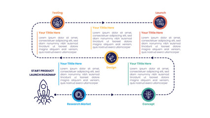 Launch Roadmap Infographic Design Template