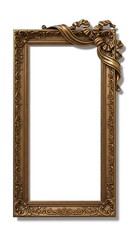 Ornate Gold Frame with Ribbon Detail