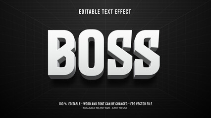 Obraz premium boss editable text effect