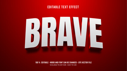 brave editable text effect
