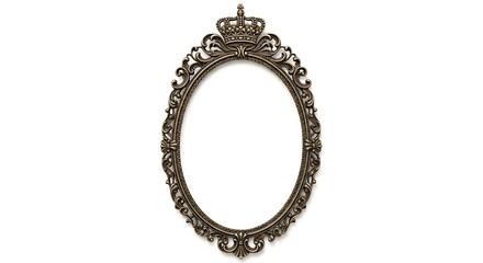 Ornate Frame with Crown Design
