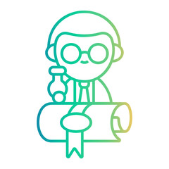 teacher Line Gradient Icon