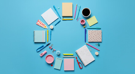 A sun-drenched art classroom filled with easels and supplies, ready for a creative back to school season.