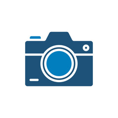 Camera icon vector design illustration template in trendy style