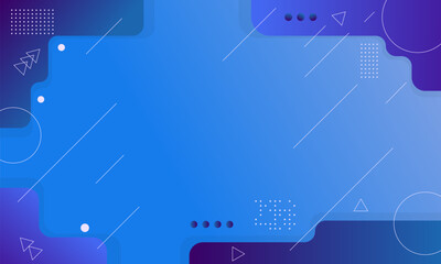 Abstract Blue and Purple Gradient Background with Geometric Shapes