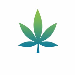 Naklejka premium green leaf icon vector