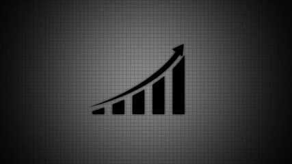 Business growth concept in graph chart showing marketing sales profit increasing to future target . growing business concept. Animation data stock market business infographics with arrow. 4k video - Powered by Adobe