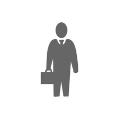 Businessman with Briefcase／カバンを持ったビジネスマンのアイコン