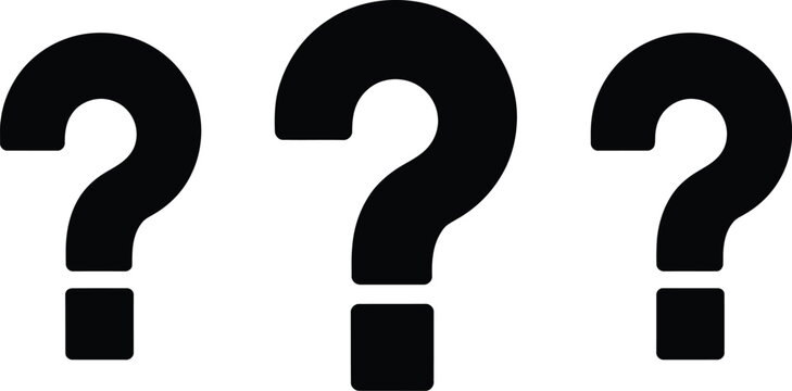 Three black question marks ???