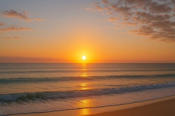Fototapeta premium 朝日の昇る海1 Sunrise over the sea