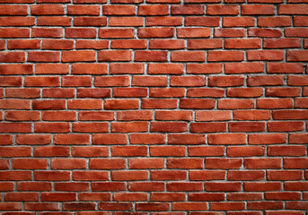 Red Brick Wall Texture Background