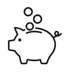 piggy bank with dollar sign