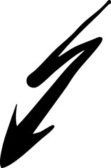 black lightning arrow element