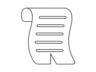 vector illustration of a sheet of paper