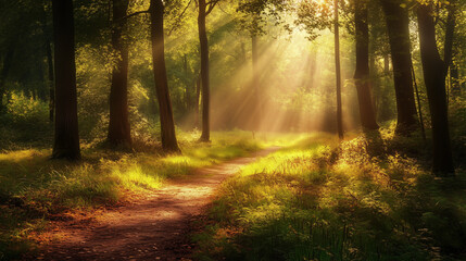 Fototapeta premium Colorful foliage in the park. Falling leaves natural background .Autumn season concept. Abstract autumn background