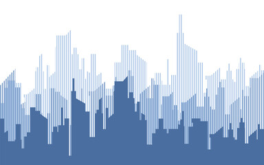 Abstract modern city silhouette vector