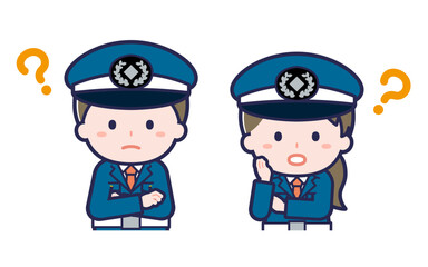 警備員／2人組／男女 04