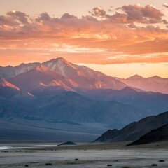 sunrise over the mountains
