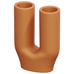 3D Clay Vase Pot Icon