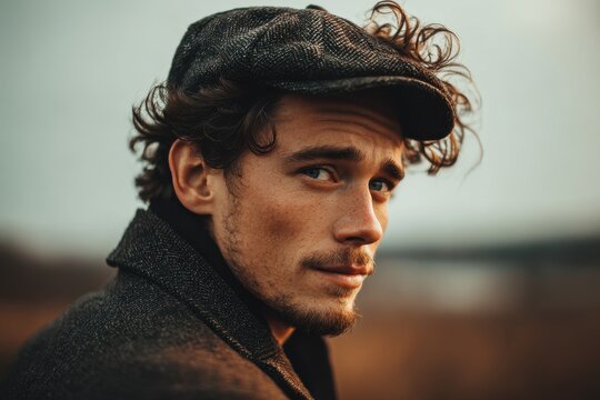 handsome man outside