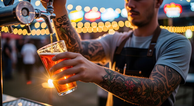 Beer Pour at Outdoor Festival: Craft, Celebration, and Community
