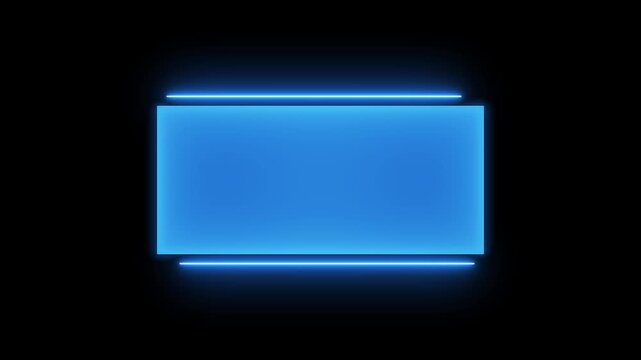 Hud Frame Digital Technology Sci-fi Frame Interface. HUD template. Frame HUD element. Illuminated frame A red rectangle within a blue more complex frame Dark background with subtle textures. 4k video.