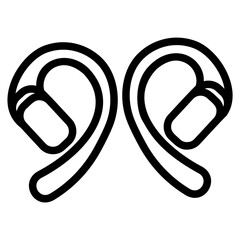 Obraz premium earbuds Line Icon