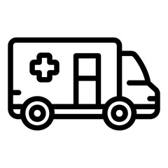 ambulance Line Icon