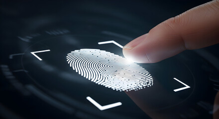 Secure Fingerprint Biometric Authentication System Technology Access Control Digital Identity Verification Scanning Process
