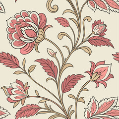 18th-century French silk damask floral