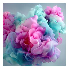 Fototapeta premium Abstract ink explosion in pastel colors (1)