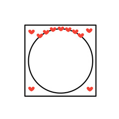 heart frame decoration