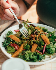 Fresh Garden Salad with Citrus and Herbs