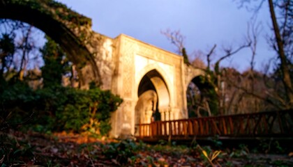 Obraz premium Blurred antique archway