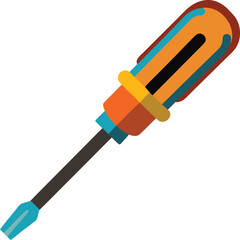 Vector illustration of a screwdriver icon