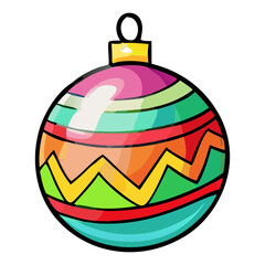 Obraz premium Christmas ball and transparent glass with snow effect isolated on white background