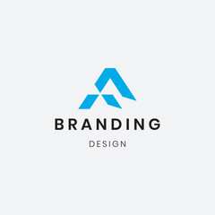 Letter "FR" logo design template