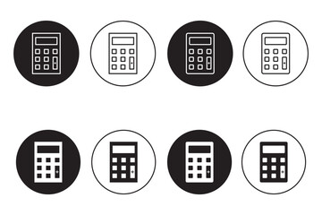 Calculator icon set. Accounting calculator icon. calculator vector Accounting calculator icon eps 10