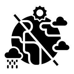 climate change Solid icon