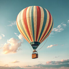 Fototapeta premium hot air balloon over blue sky