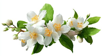 Fototapeta premium Delicate jasmine blossoms (2)