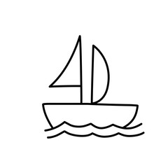 Doodle nautical icon