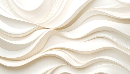 Obraz premium Abstract background of undulating, off-white waves