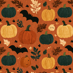 halloween seamless pattern