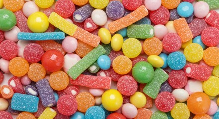 Colorful candy assortment