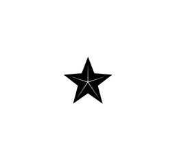Obraz premium silver star isolated on white