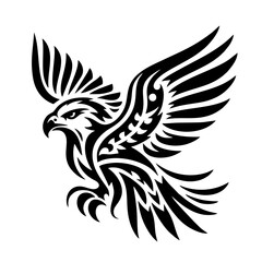 Obraz premium Eagle Tribal Tattoo Vector Illustration