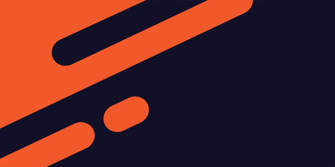 Fototapeta premium Dark abstract background with orange . Glowing diagonal rounded lines. Modern gradient geometric shape design element. Futuristic concept